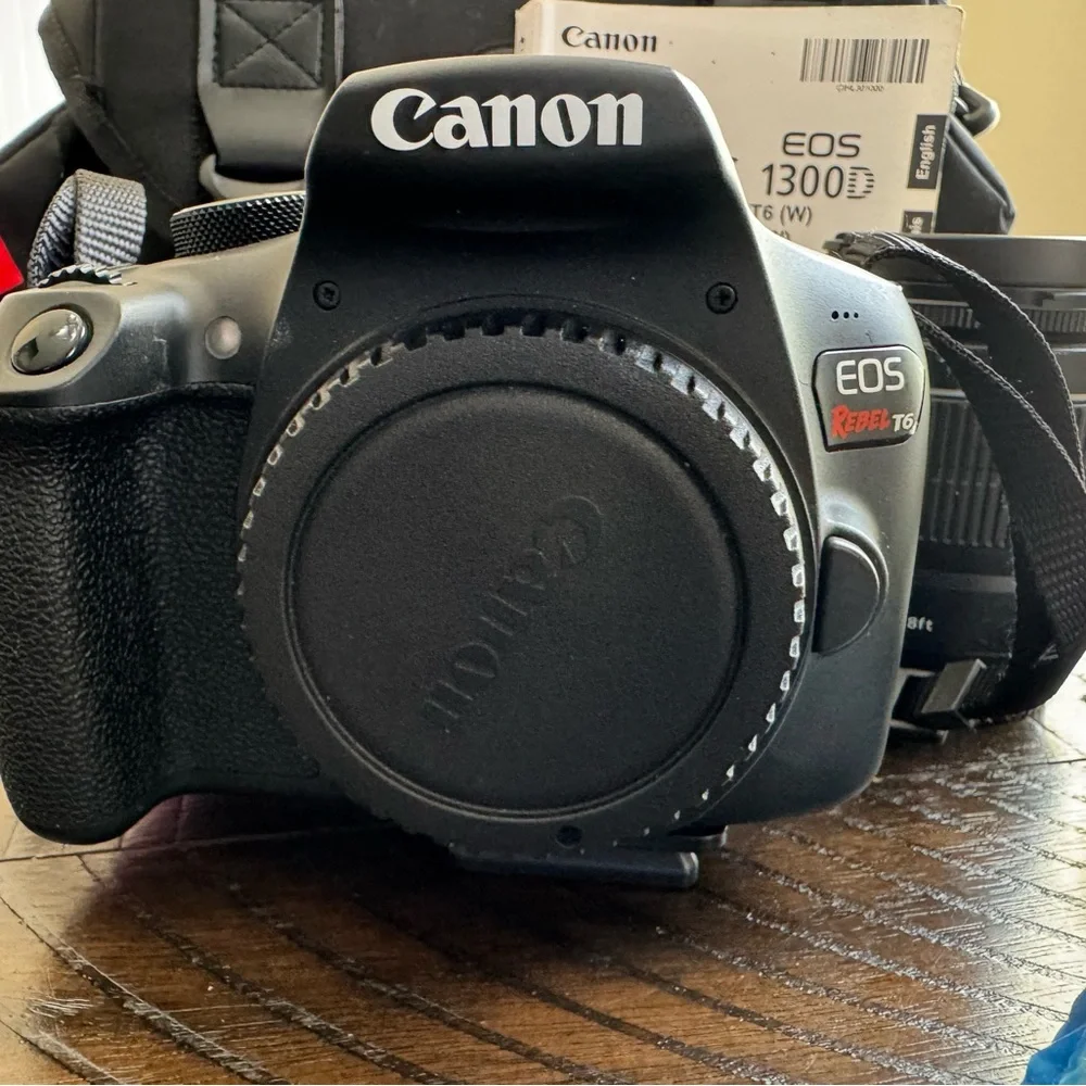 Canon EOS Rebel T6 DSLR Camera with Accessories - Black